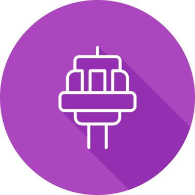 Fiş. Web simgesi basit illüstrasyon