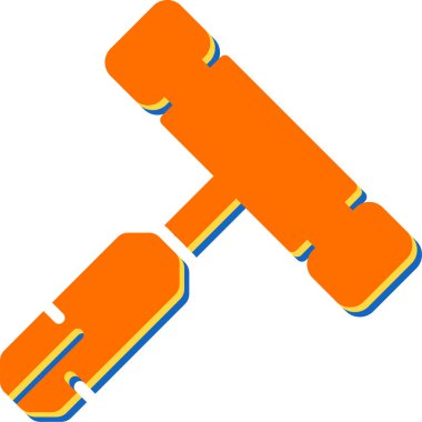 Çekiç ağı simgesi, vektör illüstrasyonu 