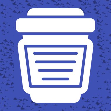 kahve fincanı simgesi web basit illüstrasyon