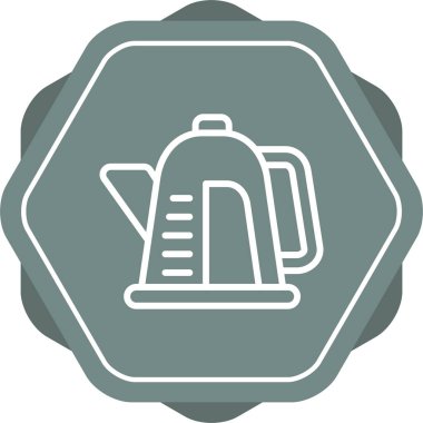 Kettle simge vektör illüstrasyonu