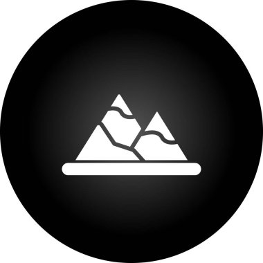 dağlar web simgesi, vektör çizim 