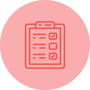  Yapılacaklar listesi web simgesi basit illüstrasyon