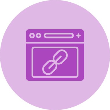 Tarayıcı web simgesi, basit illüstrasyon