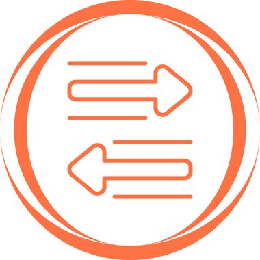 iki ok simge vektör çizim