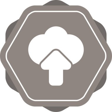 Bulut hesaplama simgesi vektör illüstrasyonu           