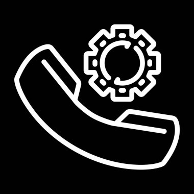 telefon arama simgesi, vektör illüstrasyonu 