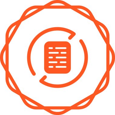 belge web simgesi, vektör illüstrasyonu