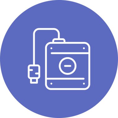 Sabit disk simgesi, vektör illüstrasyonu  