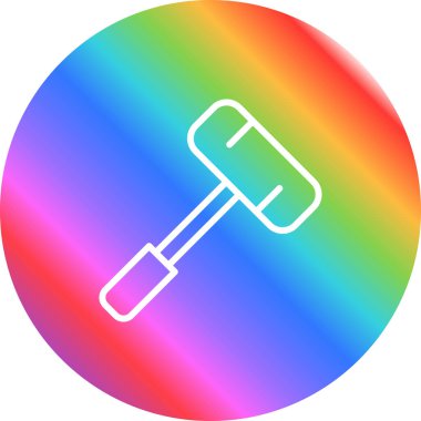 Balyoz. Web simgesi basit illüstrasyon 