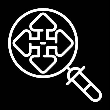 zoom web simgesi vektör illüstrasyonu 