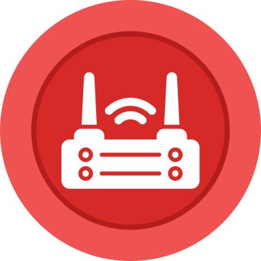 Wi-Fi yönlendirici simgesi, vektör illüstrasyonu