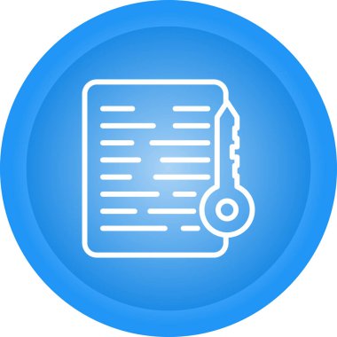 Belge Erişim simgesi, vektör illüstrasyonu 