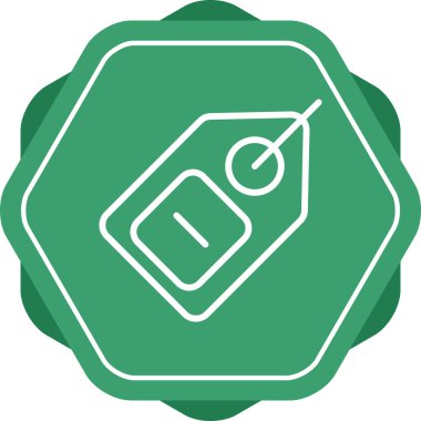 etiket web simgesi vektör illüstrasyonu 