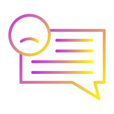 Müşteri memnuniyetsizliği simgesinin vektör çizimi