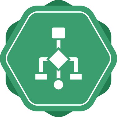 Bağlılık Diyagramı Simgesi İşaret Vektörü