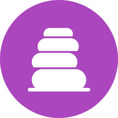 Kayalar simgesi, basit vektör illüstrasyonu