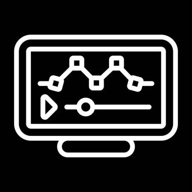 Modern görüntü düzenleme simgesinin vektör illüstrasyonu