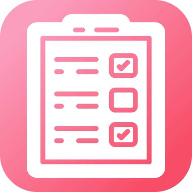  Yapılacaklar listesi web simgesi basit illüstrasyon