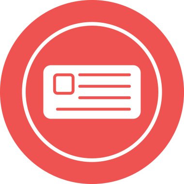 Bir harf simgesinin vektör illüstrasyonu 