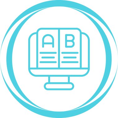 Test simgesinin vektör illüstrasyonu