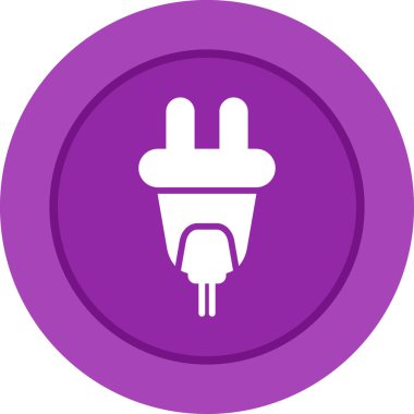 elektrik dolgu simgesi web basit illüstrasyon