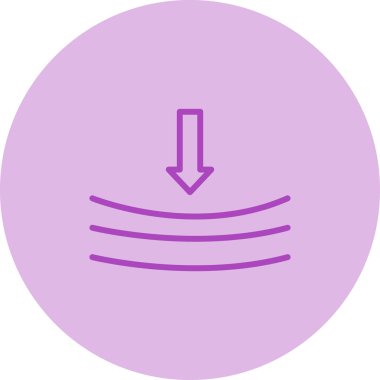  Rekabet baskısı simgesi. vektör illüstrasyonu