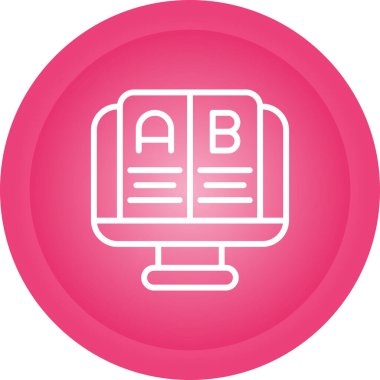 Test simgesinin vektör illüstrasyonu