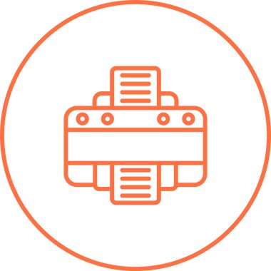 yazıcı vektör simgesi basit illüstrasyon