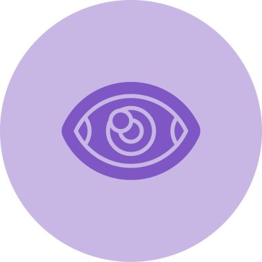 vizyon web simgesi basit illüstrasyon