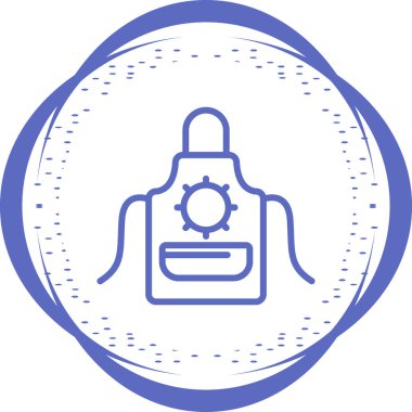 Önlük simge vektör çizim