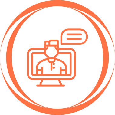 çevrimiçi öğrenme simgesi vektör illüstrasyonu 