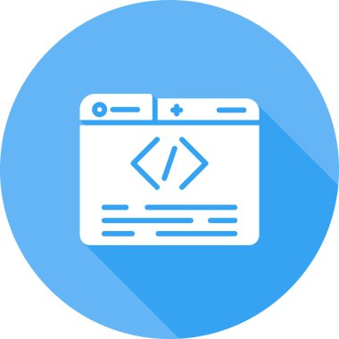 Programlama simgesinin vektör illüstrasyonu