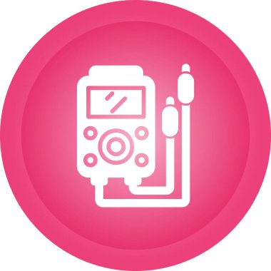 Çoklu metre web simgesi vektör illüstrasyonu