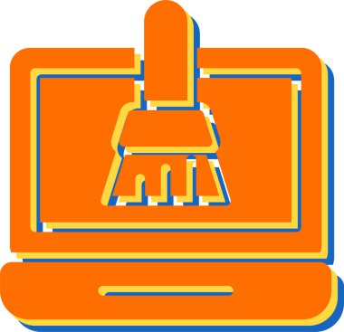 Temiz disk simgesi siyah beyaz ayarlandı. Temizleyici işaretler vektör illüstrasyonu.