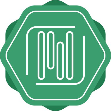 Satır simgesi, logo tasarım şablonu, vektör illüstrasyonu