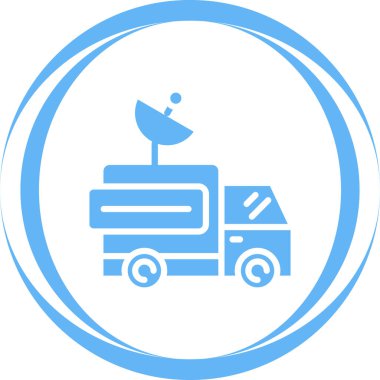 Kamyonet simgesi, vektör illüstrasyonu