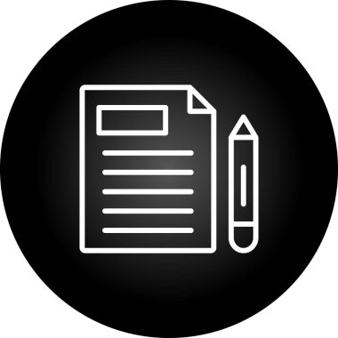 Düzenleyici Uyum simgesinin vektör illüstrasyonu