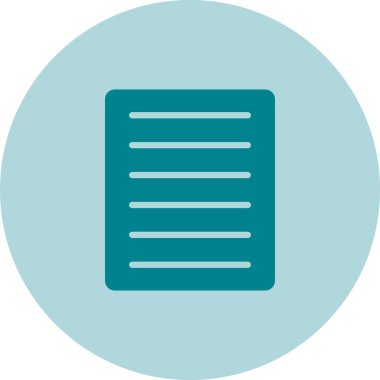 Belge simgesinin vektör illüstrasyonu 