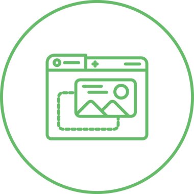  Resim simgesi. Grafiğin vektör illüstrasyonu