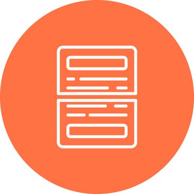 belge web simgesi, vektör illüstrasyonu