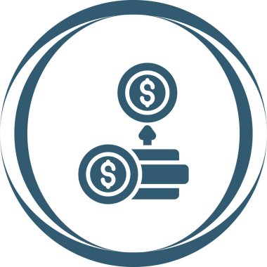 ROI (Yatırım Dönüşü) simgesi, vektör illüstrasyonu 