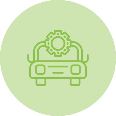 araba simgesi tasarımı, web illüstrasyonu