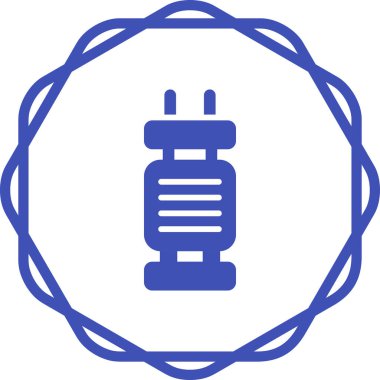 Kapasitör web simgesinin vektör illüstrasyonu