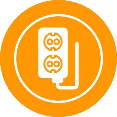 soket ağ simgesi vektör illüstrasyonu