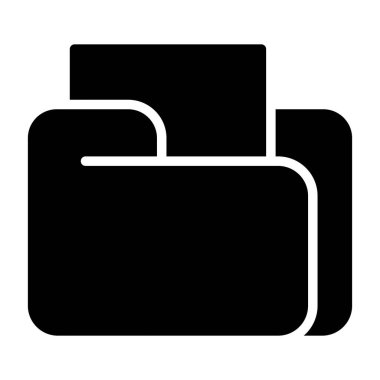 dosya dizini simgesi, vektör illüstrasyonu basit tasarım