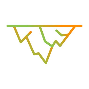 Stalactite ağ simgesinin vektör illüstrasyonu