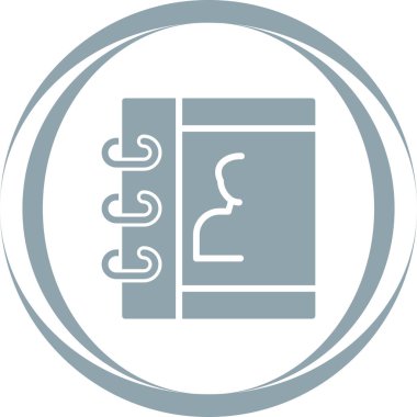 Çizim kitabı Beyaz Arkaplanda İzole Edilmiş Modern Basit Vektör Simgesi 