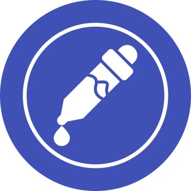 pipette simgesi, web basit illüstrasyon