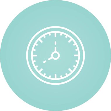 Saat. Web simgesi basit illüstrasyon 