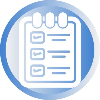  Yapılacaklar listesi web simgesi basit illüstrasyon
